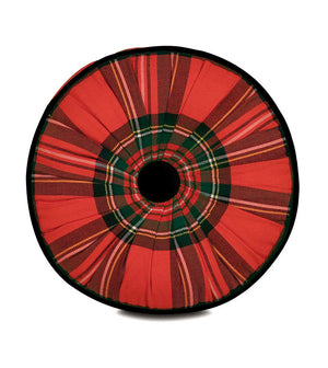 Holiday Plaid Round Pillow - Bedding Luxuries