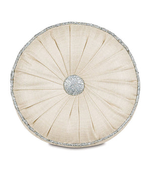 Silver Tinsel Holiday Pillow - Bedding Luxuries