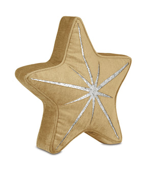 Holiday Tinsel Star Pillow - Bedding Luxuries