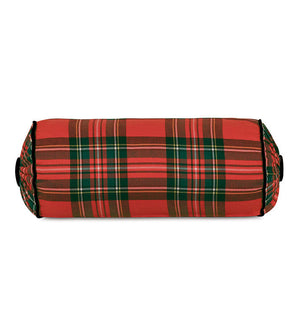 Holiday Plaid Cylinder Bolster - Bedding Luxuries