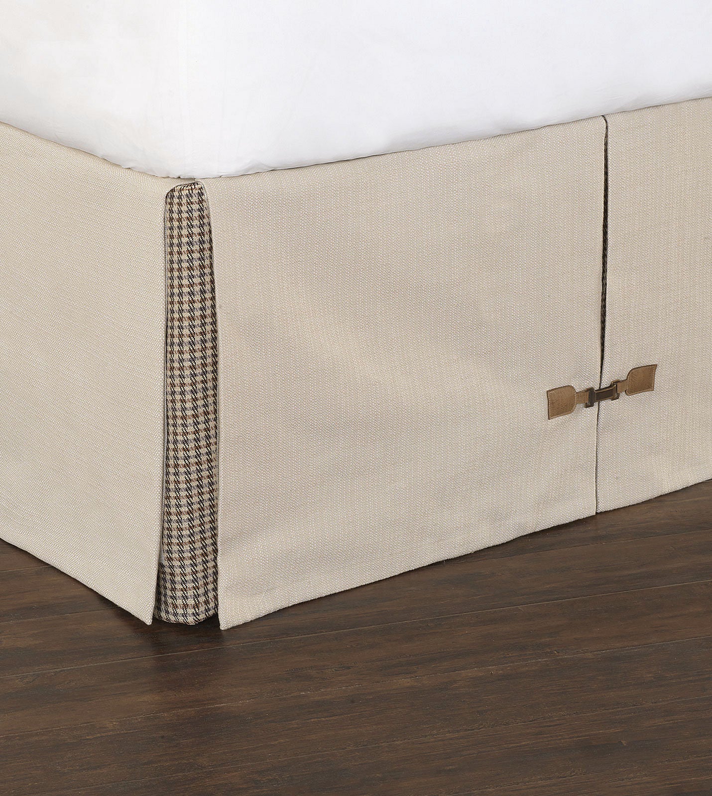 Heritage Houndstooth Bed Skirt - Bedding Luxuries