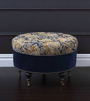 Kensington Manor Upholstered Ottoman - Bedding Luxuries