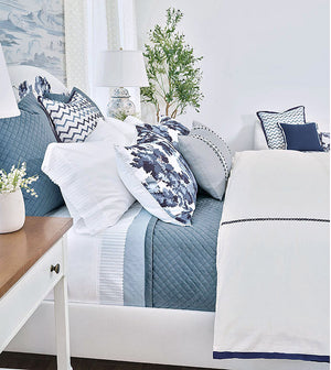 Devonshire Blue Velvet Luxury Bedding