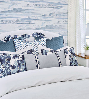 Devonshire Blue Floral Luxury Bedding