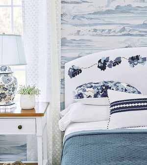 Devonshire Blue Velvet Luxury Bedding