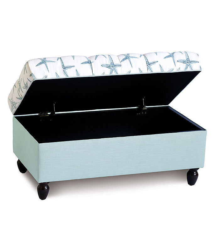 Islands Starfish Storage Bench Ottoman - Bedding Luxuries