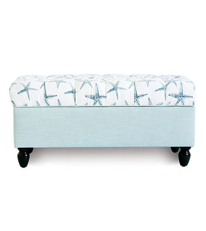 Islands Starfish Storage Bench Ottoman - Bedding Luxuries
