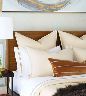 Luxe Haven Ivory Flannel Bedding - Bedding Luxuries