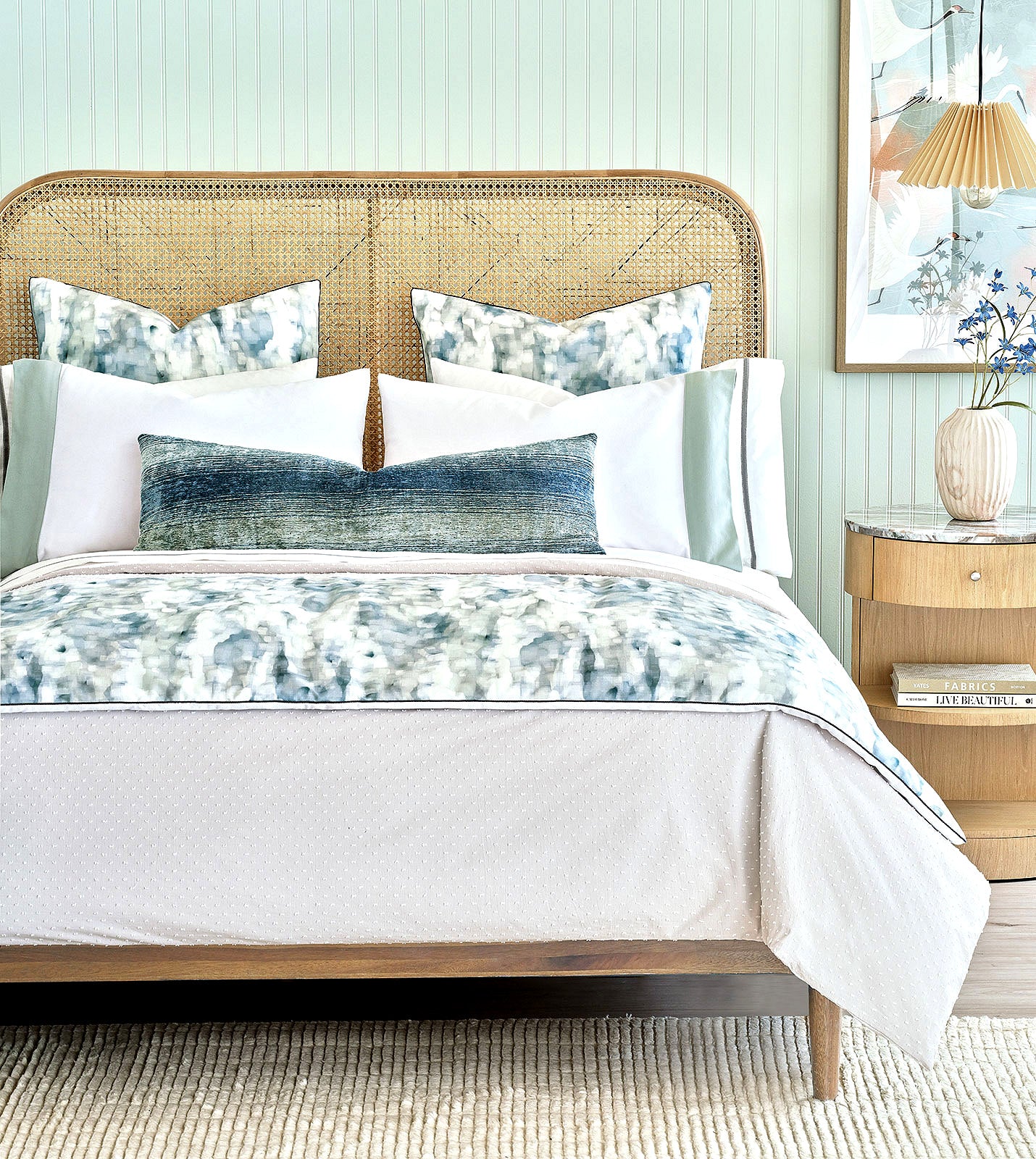 Watercolors Luxury Bed Scarf - Bedding Luxuries