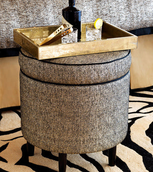 Camelot Upholstered Storage Ottoman - Bedding Luxuries