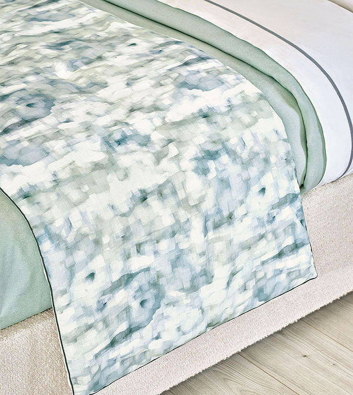 Watercolors Luxury Bed Scarf - Bedding Luxuries