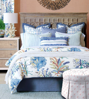 Blue Coral Luxury Bed Skirt - Bedding Luxuries