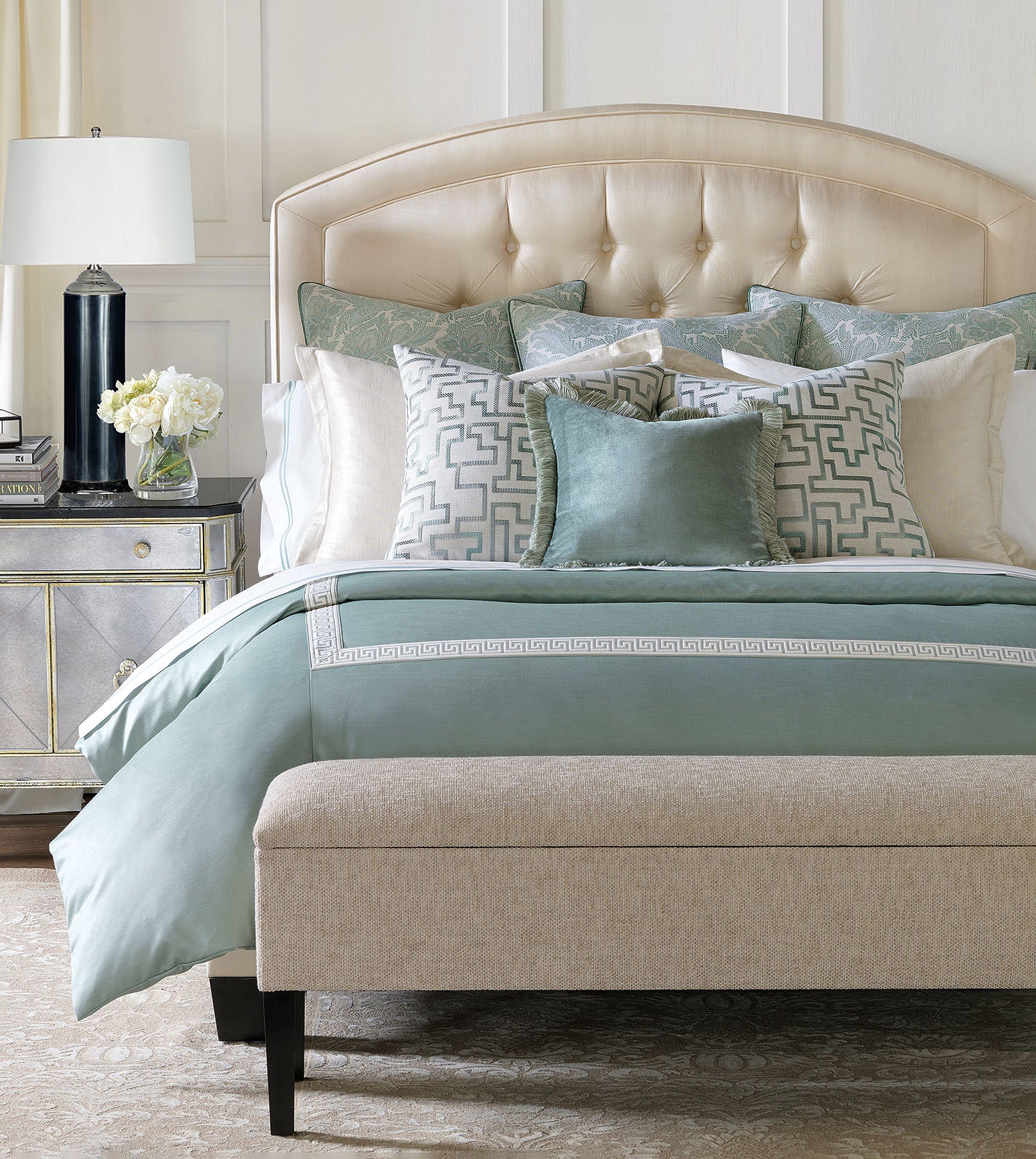 Sea Mist Sophisticate Luxury Bedding - Bedding Luxuries