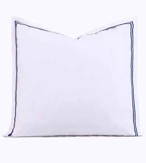 Classic Chic Navy Double-Stripe Luxury Bedding - Bedding Luxuries