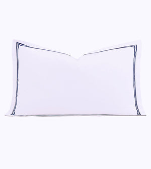 Classic Chic Navy Double-Stripe Luxury Bedding - Bedding Luxuries