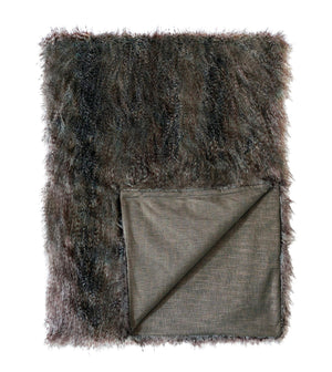 Noir Deco Reverie Faux Fur Throw - Bedding Luxuries