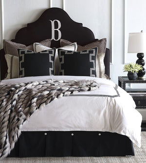 Onyx Snowfall Luxury Faux Fur Throw - Bedding Luxuries