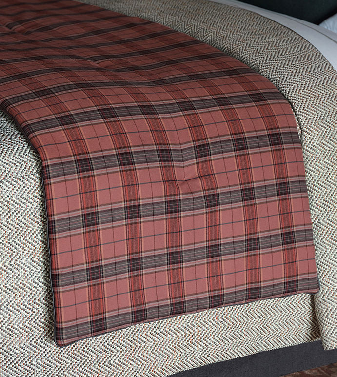 Huntsman's Plaid Bed Scarf - Bedding Luxuries