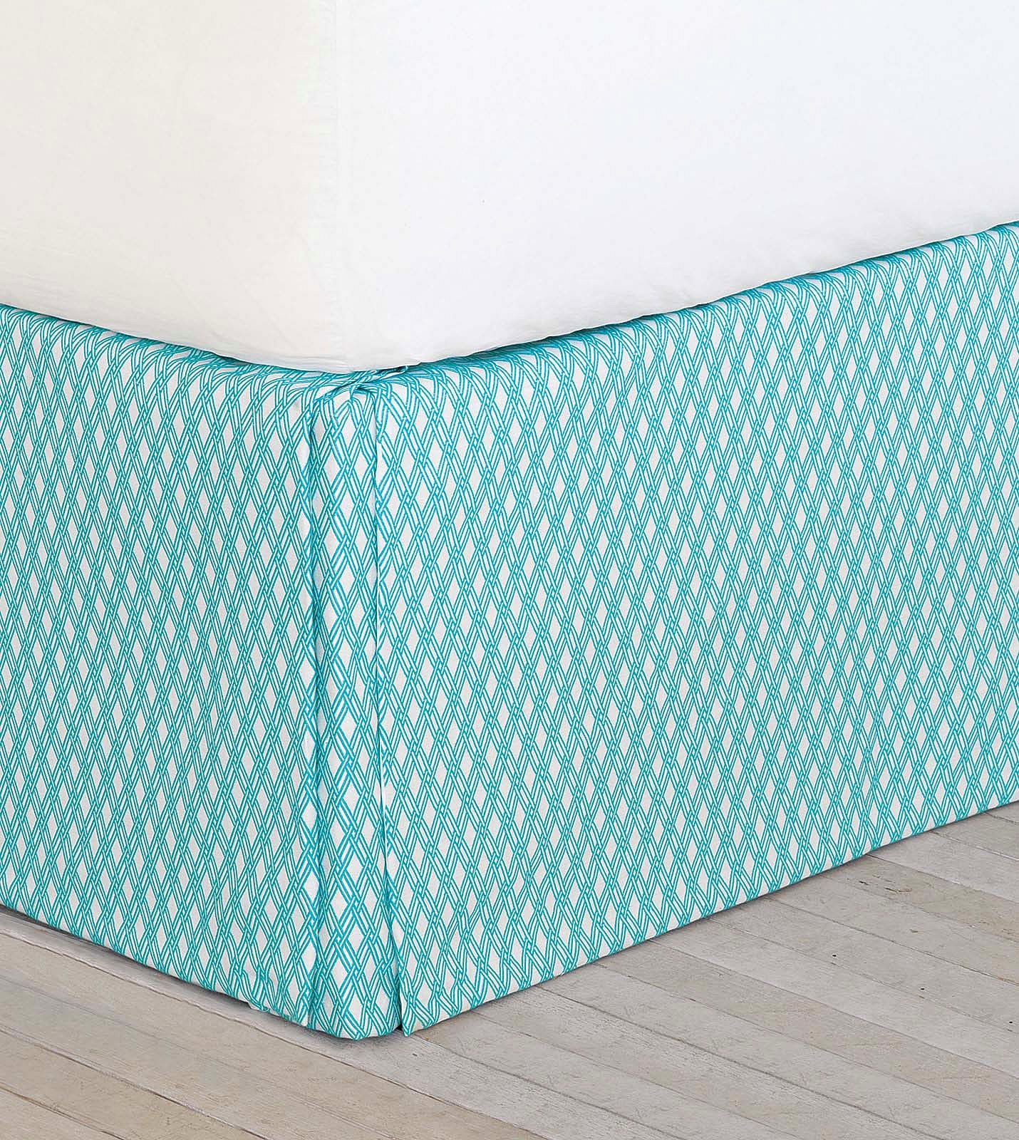Tropical Turquoise Reef Bed Skirt - Bedding Luxuries