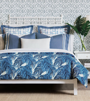 Palm Beach Blues Luxury Bedding