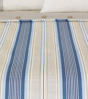 Beach Cottage Stripe Luxury Duvet Cover - Bedding Luxuries