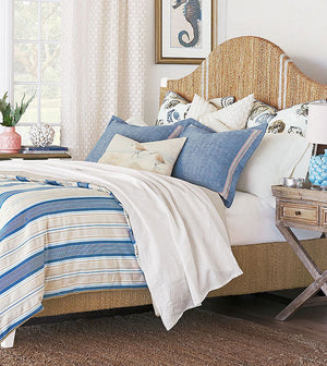 Beach Cottage Stripe Luxury Duvet Cover - Bedding Luxuries