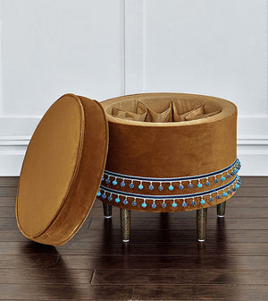 Shadow Lake Storage Ottoman - Bedding Luxuries