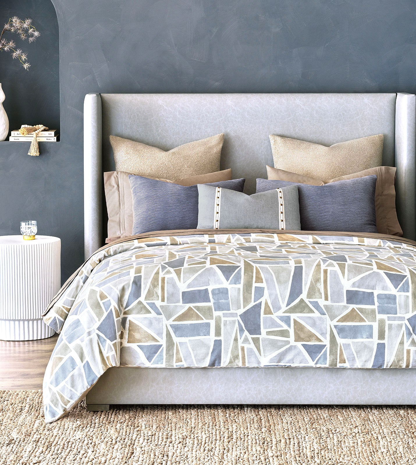 Lakeside Fawn Pleated Cotton Percale Sheet Set - Bedding Luxuries