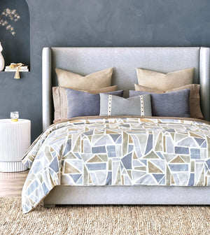 Lakeside Fawn Pleated Cotton Percale Sheet Set - Bedding Luxuries