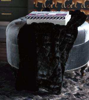 Tribeca Tuxedo Luxury Throw - Bedding Luxuries