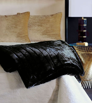 Tribeca Tuxedo Luxury Throw - Bedding Luxuries