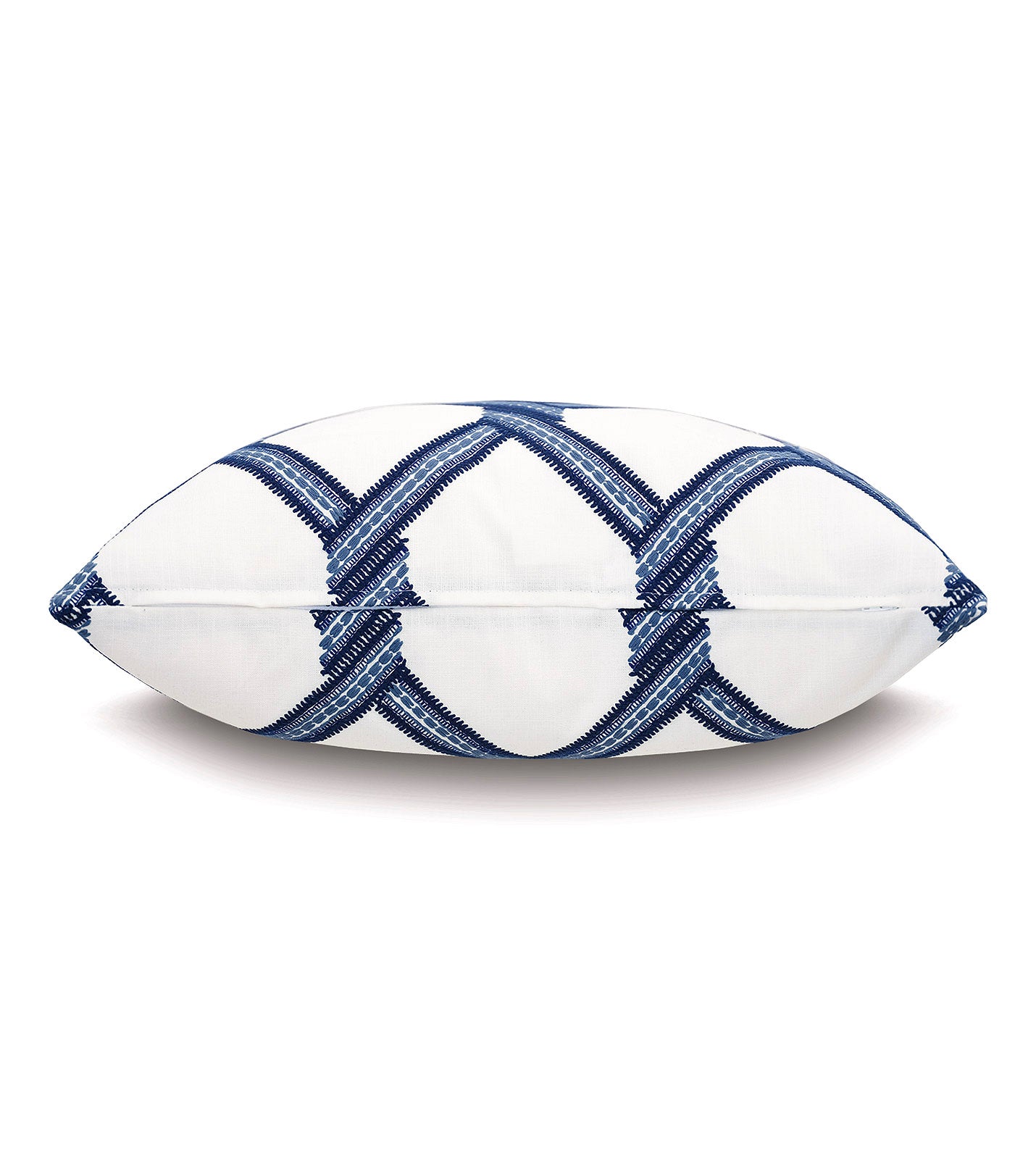 Blue Lattice Accent Pillow - Bedding Luxuries
