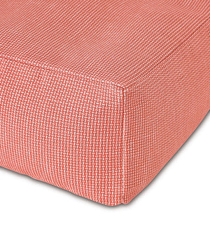 Playa Pastel Coral Square Floor Pouf - Bedding Luxuries