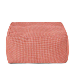 Playa Pastel Coral Square Floor Pouf - Bedding Luxuries