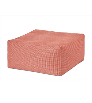 Playa Pastel Coral Square Floor Pouf - Bedding Luxuries