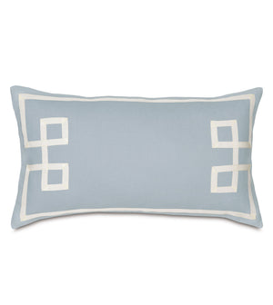Misty Sky Fret Appliqué Bedding - Bedding Luxuries