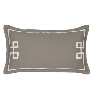 Soothing Stone Fret Appliqué Bedding - Bedding Luxuries