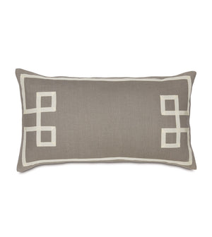 Soothing Stone Fret Appliqué Bedding - Bedding Luxuries