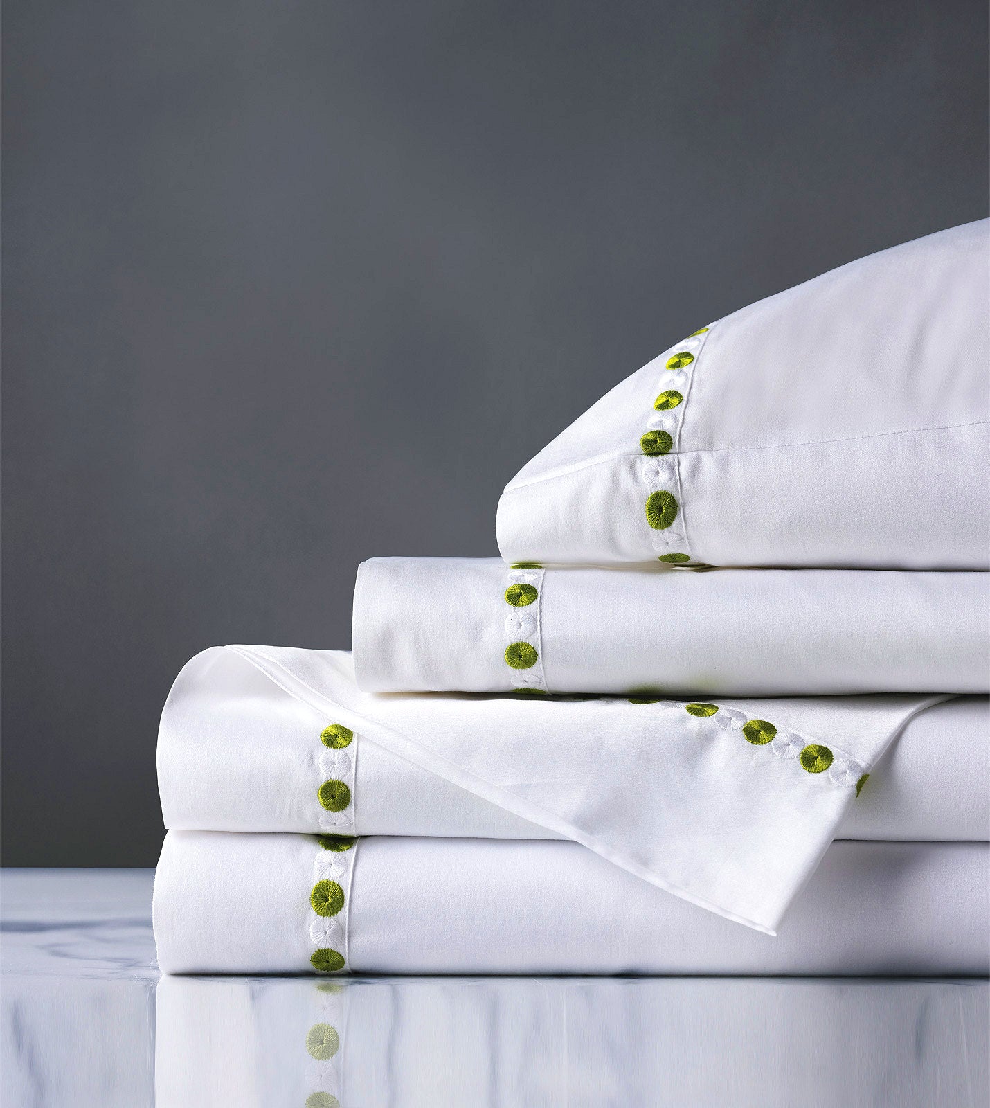 Miami Beach Sunrise Embroidered Sheet Set - Bedding Luxuries