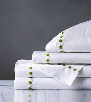 Miami Beach Sunrise Embroidered Sheet Set - Bedding Luxuries