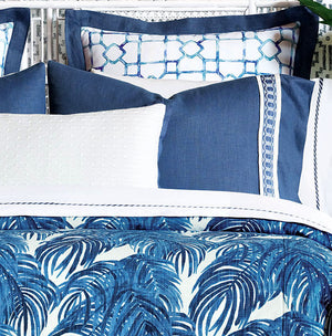 Palm Beach Blues Luxury Duvet Cover
