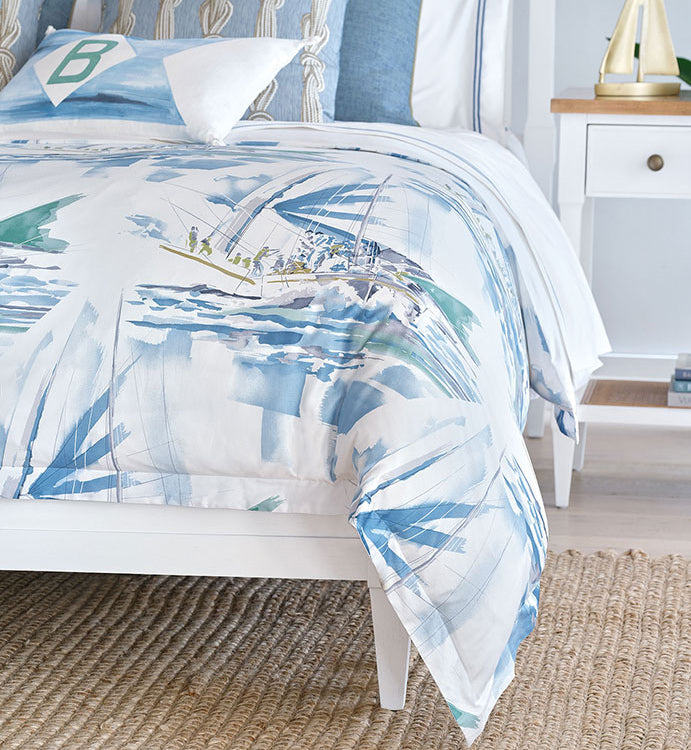 Bluewater Regatta Nautical  Duvet Cover - Bedding Luxuries