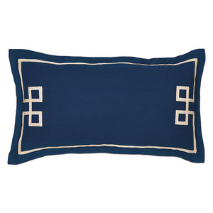Indigo Isle Fret Appliqué Bedding Collection - Nautical Luxuries