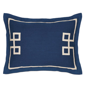 Indigo Isle Fret Appliqué Bedding Collection - Nautical Luxuries