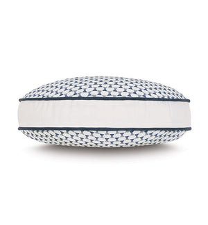 Bristol Beach Embroidered Tambourine Accent Pillow - Nautical Luxuries
