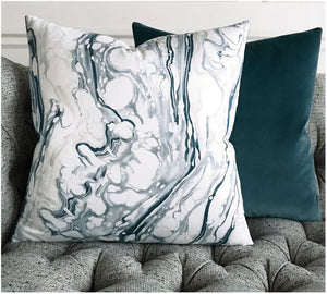 Marble Splash Accent Pillow - Nautical Luxuries