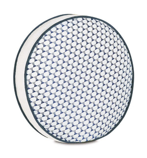 Bristol Beach Embroidered Tambourine Accent Pillow - Nautical Luxuries